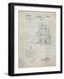 PP997-Antique Grid Parchment Porter Cable Hand Router Patent Poster-Cole Borders-Framed Giclee Print