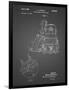 PP997-Black Grid Porter Cable Hand Router Patent Poster-Cole Borders-Framed Premium Giclee Print