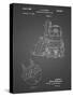 PP997-Black Grid Porter Cable Hand Router Patent Poster-Cole Borders-Stretched Canvas