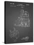 PP997-Black Grid Porter Cable Hand Router Patent Poster-Cole Borders-Stretched Canvas