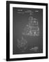 PP997-Black Grid Porter Cable Hand Router Patent Poster-Cole Borders-Framed Giclee Print