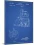 PP997-Blueprint Porter Cable Hand Router Patent Poster-Cole Borders-Mounted Giclee Print