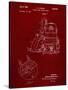 PP997-Burgundy Porter Cable Hand Router Patent Poster-Cole Borders-Stretched Canvas