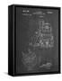 PP997-Chalkboard Porter Cable Hand Router Patent Poster-Cole Borders-Framed Stretched Canvas