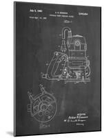 PP997-Chalkboard Porter Cable Hand Router Patent Poster-Cole Borders-Mounted Giclee Print