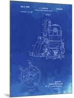 PP997-Faded Blueprint Porter Cable Hand Router Patent Poster-Cole Borders-Mounted Premium Giclee Print