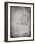 PP997-Faded Grey Porter Cable Hand Router Patent Poster-Cole Borders-Framed Giclee Print