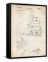 PP997-Vintage Parchment Porter Cable Hand Router Patent Poster-Cole Borders-Framed Stretched Canvas