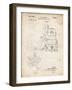 PP997-Vintage Parchment Porter Cable Hand Router Patent Poster-Cole Borders-Framed Giclee Print