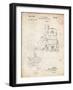 PP997-Vintage Parchment Porter Cable Hand Router Patent Poster-Cole Borders-Framed Giclee Print