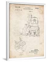 PP997-Vintage Parchment Porter Cable Hand Router Patent Poster-Cole Borders-Framed Premium Giclee Print