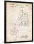 PP997-Vintage Parchment Porter Cable Hand Router Patent Poster-Cole Borders-Framed Premium Giclee Print