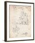 PP997-Vintage Parchment Porter Cable Hand Router Patent Poster-Cole Borders-Framed Giclee Print