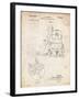 PP997-Vintage Parchment Porter Cable Hand Router Patent Poster-Cole Borders-Framed Giclee Print