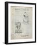 PP998-Antique Grid Parchment Porter Cable Palm Grip Sander Patent Poster-Cole Borders-Framed Giclee Print