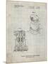 PP998-Antique Grid Parchment Porter Cable Palm Grip Sander Patent Poster-Cole Borders-Mounted Giclee Print
