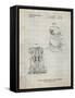 PP998-Antique Grid Parchment Porter Cable Palm Grip Sander Patent Poster-Cole Borders-Framed Stretched Canvas