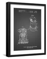 PP998-Black Grid Porter Cable Palm Grip Sander Patent Poster-Cole Borders-Framed Giclee Print