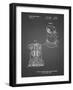 PP998-Black Grid Porter Cable Palm Grip Sander Patent Poster-Cole Borders-Framed Giclee Print