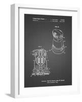 PP998-Black Grid Porter Cable Palm Grip Sander Patent Poster-Cole Borders-Framed Giclee Print