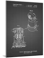 PP998-Black Grid Porter Cable Palm Grip Sander Patent Poster-Cole Borders-Mounted Giclee Print