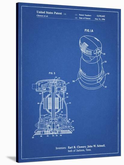 PP998-Blueprint Porter Cable Palm Grip Sander Patent Poster-Cole Borders-Stretched Canvas