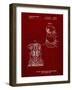 PP998-Burgundy Porter Cable Palm Grip Sander Patent Poster-Cole Borders-Framed Giclee Print