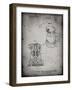 PP998-Faded Grey Porter Cable Palm Grip Sander Patent Poster-Cole Borders-Framed Giclee Print