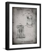 PP998-Faded Grey Porter Cable Palm Grip Sander Patent Poster-Cole Borders-Framed Giclee Print