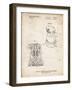 PP998-Vintage Parchment Porter Cable Palm Grip Sander Patent Poster-Cole Borders-Framed Giclee Print