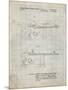 PP999-Antique Grid Parchment Porter Cable Table Saw Patent Poster-Cole Borders-Mounted Premium Giclee Print