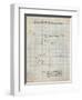 PP999-Antique Grid Parchment Porter Cable Table Saw Patent Poster-Cole Borders-Framed Giclee Print