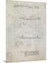 PP999-Antique Grid Parchment Porter Cable Table Saw Patent Poster-Cole Borders-Mounted Giclee Print