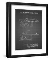 PP999-Black Grid Porter Cable Table Saw Patent Poster-Cole Borders-Framed Giclee Print