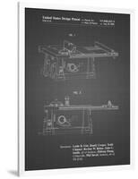 PP999-Black Grid Porter Cable Table Saw Patent Poster-Cole Borders-Framed Premium Giclee Print