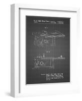 PP999-Black Grid Porter Cable Table Saw Patent Poster-Cole Borders-Framed Premium Giclee Print