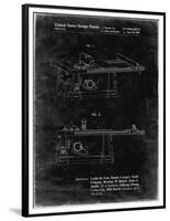 PP999-Black Grunge Porter Cable Table Saw Patent Poster-Cole Borders-Framed Premium Giclee Print