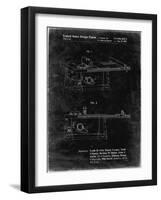 PP999-Black Grunge Porter Cable Table Saw Patent Poster-Cole Borders-Framed Giclee Print