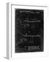 PP999-Black Grunge Porter Cable Table Saw Patent Poster-Cole Borders-Framed Giclee Print