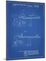 PP999-Blueprint Porter Cable Table Saw Patent Poster-Cole Borders-Mounted Giclee Print