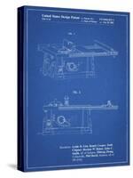 PP999-Blueprint Porter Cable Table Saw Patent Poster-Cole Borders-Stretched Canvas