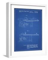 PP999-Blueprint Porter Cable Table Saw Patent Poster-Cole Borders-Framed Giclee Print