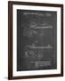 PP999-Chalkboard Porter Cable Table Saw Patent Poster-Cole Borders-Framed Giclee Print