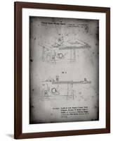 PP999-Faded Grey Porter Cable Table Saw Patent Poster-Cole Borders-Framed Giclee Print