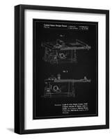 PP999-Vintage Black Porter Cable Table Saw Patent Poster-Cole Borders-Framed Giclee Print