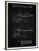 PP999-Vintage Black Porter Cable Table Saw Patent Poster-Cole Borders-Framed Premium Giclee Print