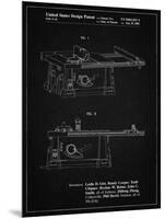 PP999-Vintage Black Porter Cable Table Saw Patent Poster-Cole Borders-Mounted Premium Giclee Print