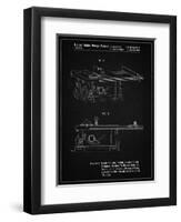 PP999-Vintage Black Porter Cable Table Saw Patent Poster-Cole Borders-Framed Giclee Print