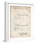 PP999-Vintage Parchment Porter Cable Table Saw Patent Poster-Cole Borders-Framed Giclee Print