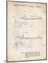 PP999-Vintage Parchment Porter Cable Table Saw Patent Poster-Cole Borders-Mounted Giclee Print